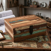 Reclaimed Wood Keepsake Box with Iron Latch