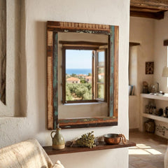 Reclaimed Wood Rectangular Wall Mirror