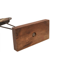 Reclaimed Wood & Iron Crane Sculptures, Set of 2