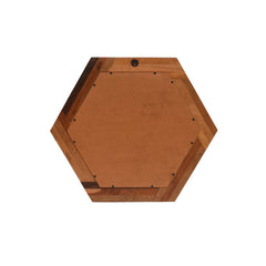 Reclaimed Wood Hexagonal Wall Mirror