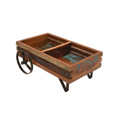 Reclaimed Wood Cart Valet Tray / Desk Organizer