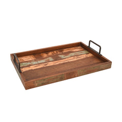 Reclaimed Wood Serving Tray Set of 2