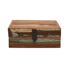 Reclaimed Wood Keepsake Box with Iron Latch